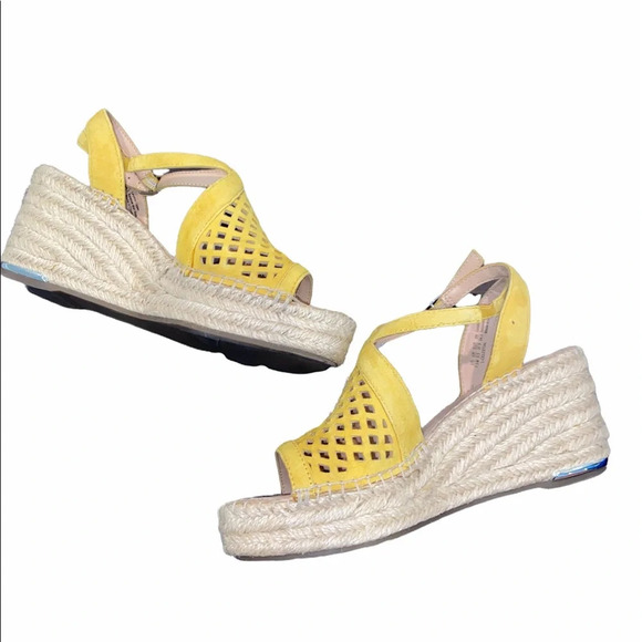 Franco Sarto espadrilles sandals size 7 1/2 leather - Picture 2 of 7